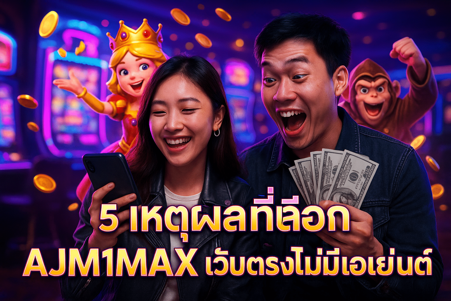 5 เหตุผลที่เลือก AJM1MAX เว็บตรงไม่มีเอเย่นต์