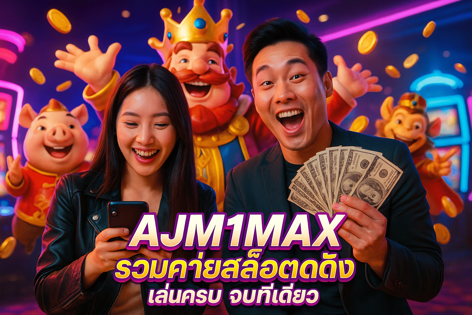 AJM1MAX รวมค่ายสล็อตดัง เล่นครบ จบที่เดียว